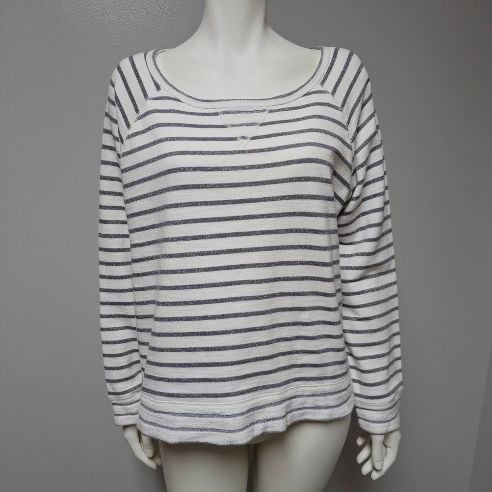 Calvin Klein Performance Quick Dry Gray Striped Sweatshirt Size XL